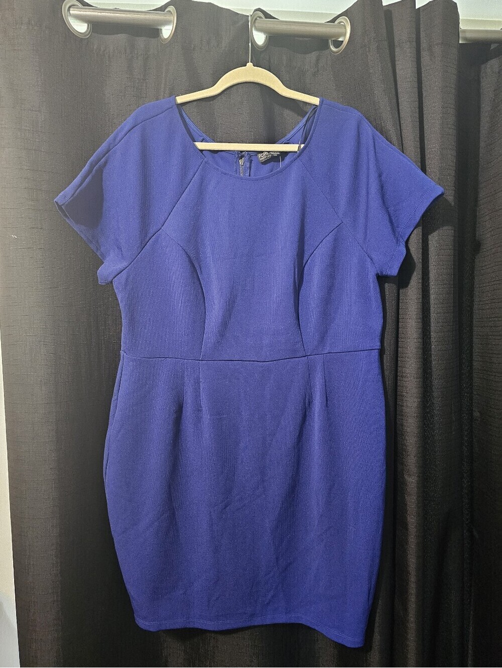 Forever 21 Royal Blue Midi Sheath Dress 3X